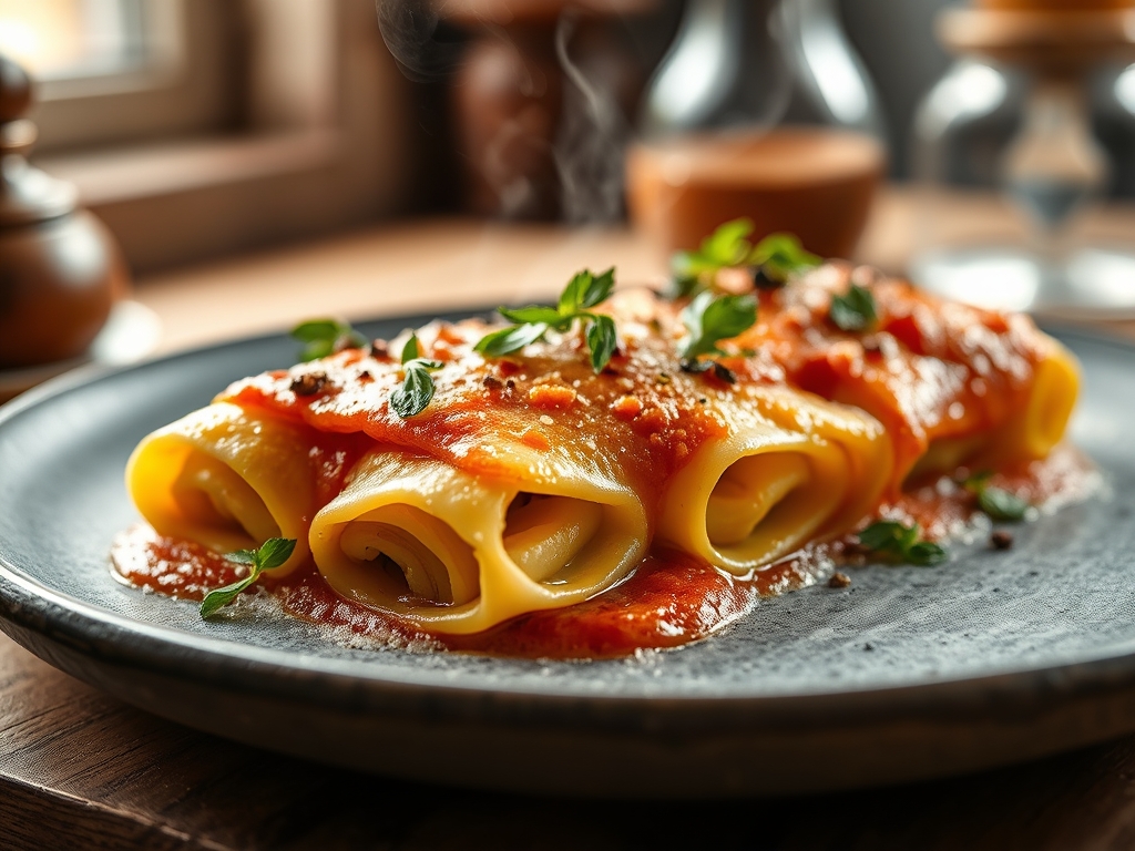 Cannelloni in eckiger Form