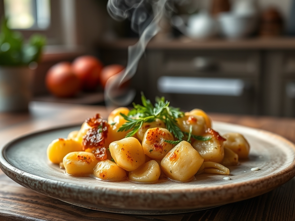 Gnocchi Auflauf eckig