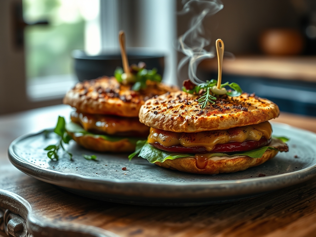 Gurken Sandwiches Quadrat