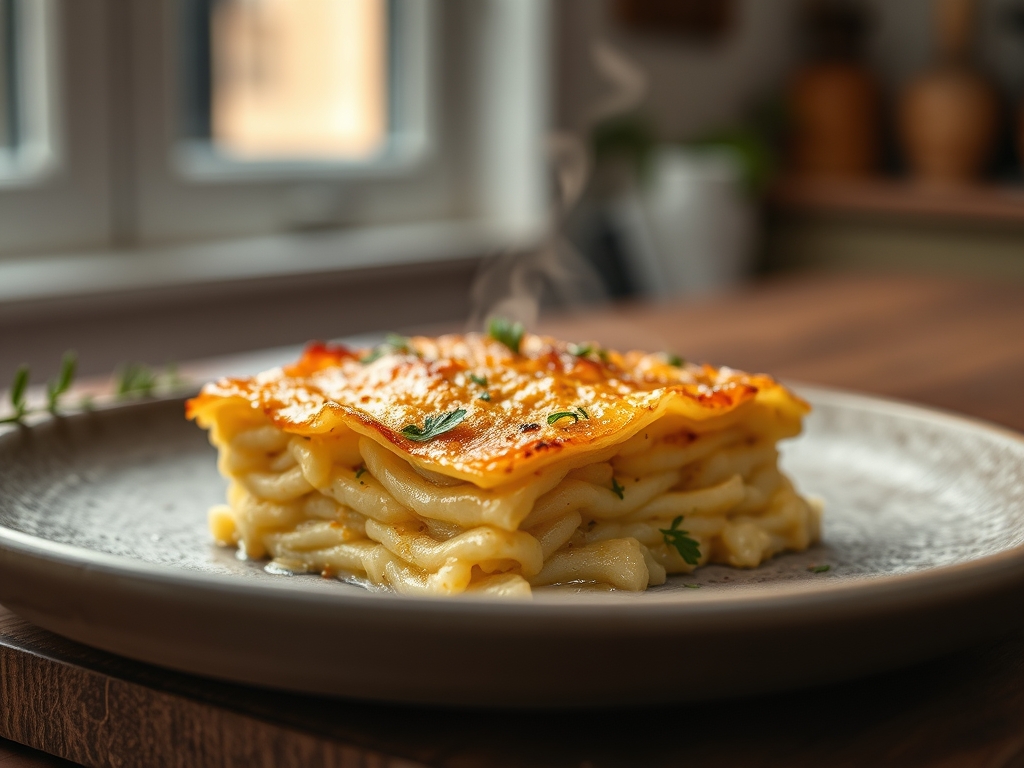 Kartoffelgratin eckige Form