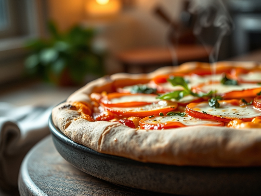 Pizza Margherita eckig