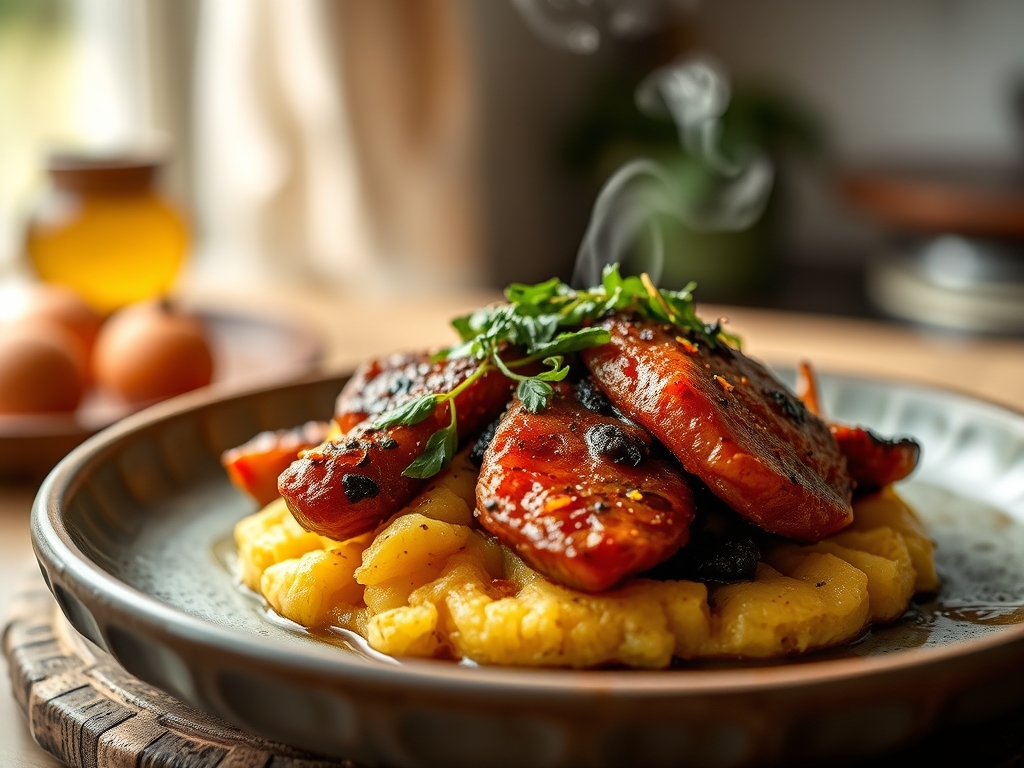 Polenta Schnitten Gebraten