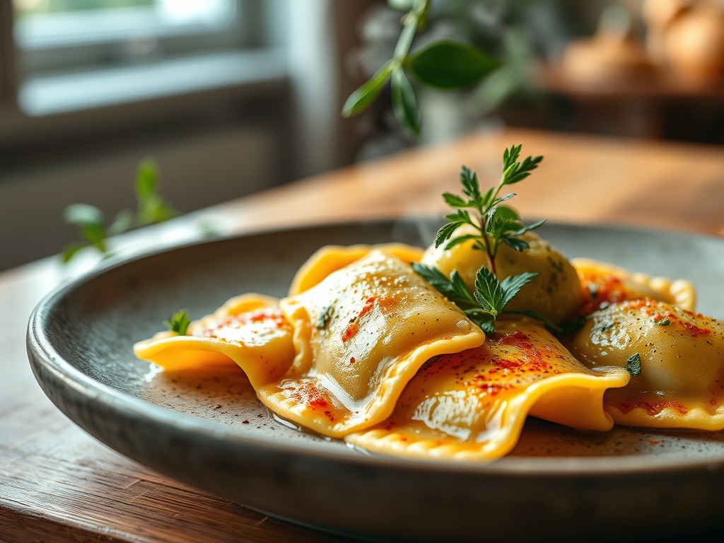 Ravioli Auflauf eckig