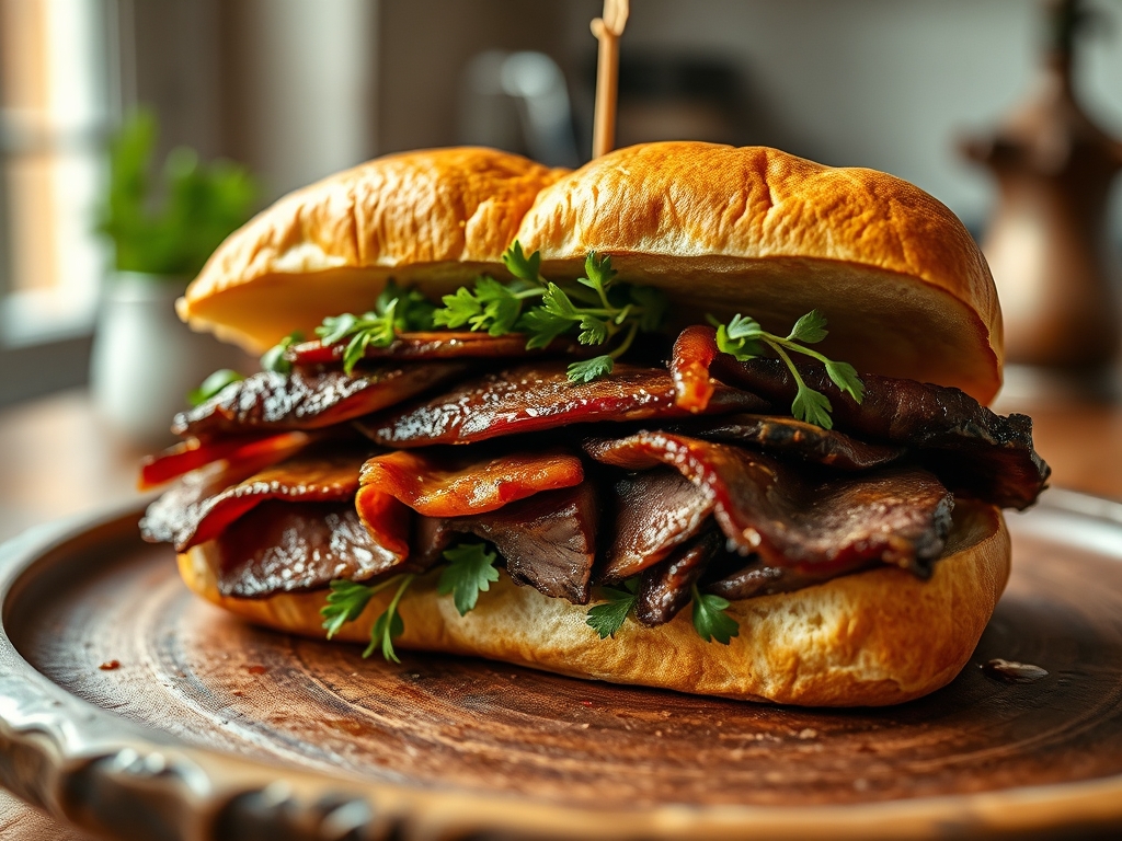 Roastbeef Sandwich eckig