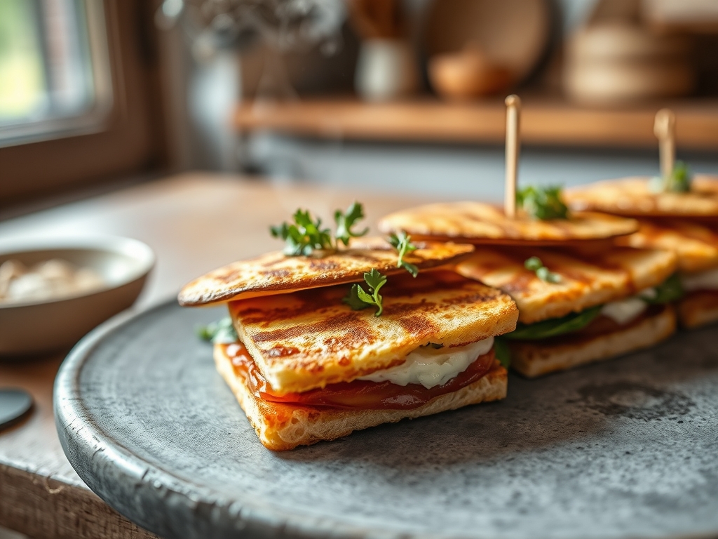 Sandwiches im Quadrat