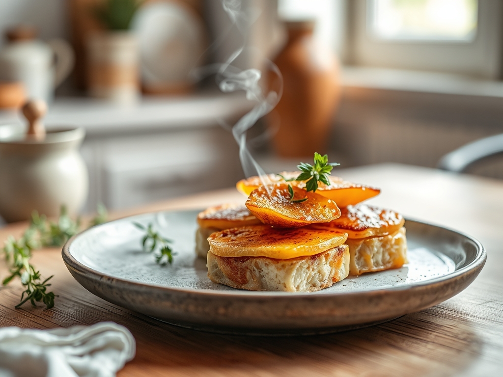 Schinken Kaese Toast Quadrat