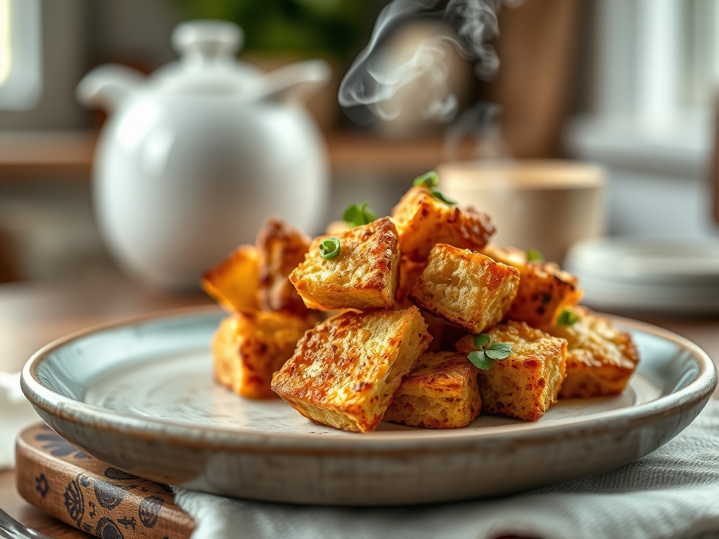 Brot Wuerfel Croutons